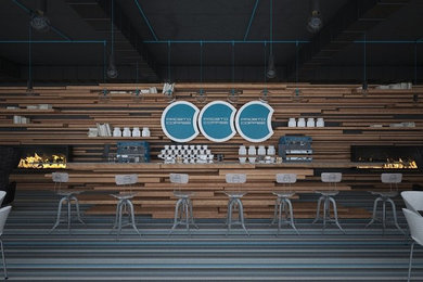 3D-концепт, кофейня "Prosto coffee"
