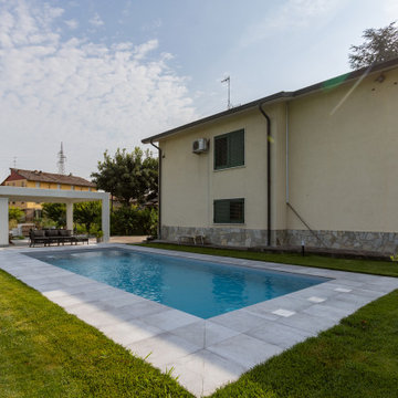 Villa SM | Realizzazione nuova piscina esterna con portico