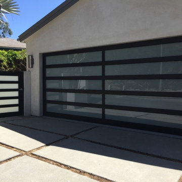 Glass And Aluminum Framed Garage Doors