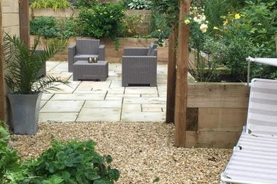 Contemporary patio in Other.