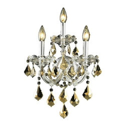 Elegant Lighting - Elegant Lighting 2800W3C-GT/SS Wall Sconce Maria Theresa - Ceiling Lighting