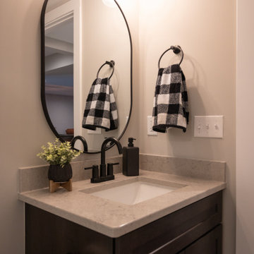 Finished Basement with Bar, Wine Room and Bathroom in Grand Rapids, MI