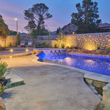 Hillside Backyard Renovation El Paso