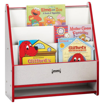 Rainbow Accents Toddler Pick-a-Book Stand - Red