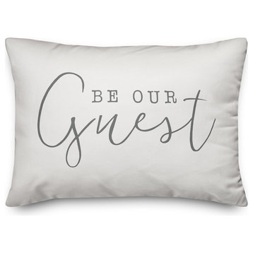 Be Our Guest Outdoor Lumbar Pillow