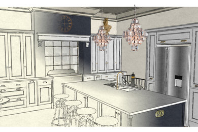 Kitchen, Cellar/utility & Cloakroom design, Humphrey Munson style.
