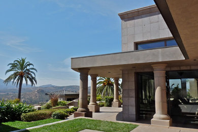 Contemporary exterior home idea in San Diego