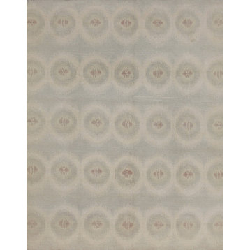 Ikat Collection Hand-Knotted Lamb's Wool Area Rug, 8'x9'11"