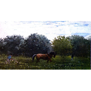 Winslow Homer Horse and Plowman Houghton Farm Wall Decal