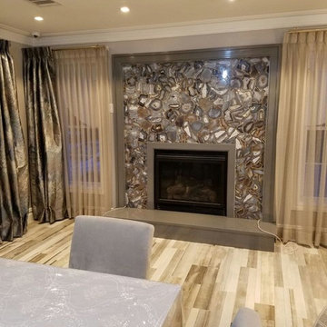Natural Agate FirePlace-Aura Semi Precious Stone