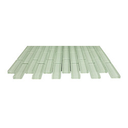 1x3 Soft White Glossy Subway Glass Mosaic Tiles - Home Accessories & Decor
