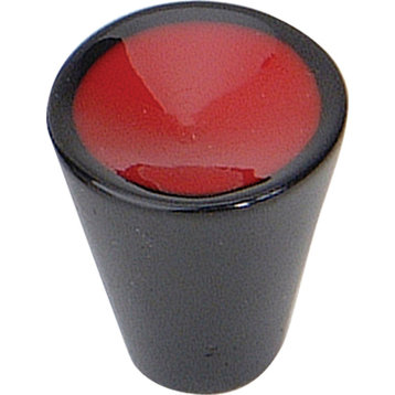 Atlas Homewares 3131 Indochine 1 Inch Diameter Conical Cabinet - Red