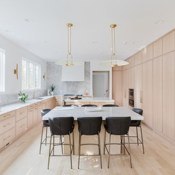 Glencoe Streamlined Kitchen With Hidden Storage and Soft Statement Lighting