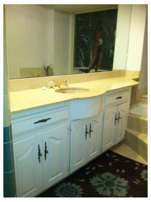 Master Bath, Can Cultured Marble Countertops Be Painted White Again
