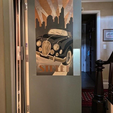Art Deco Travel Poster Inspired Mural