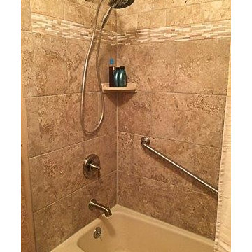 Updated Bathroom with Tub surround in Norfolk, NE