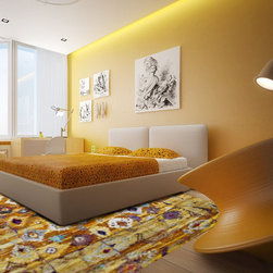 Wool & Silk Rug - Home Decor