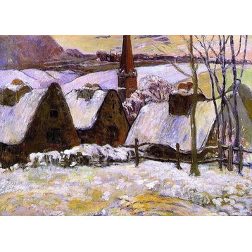 Paul Gauguin Breton Village in the Snow Wall Decal