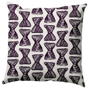Bongo Rhythm Outdoor Pillow, Purple, 20"x20"