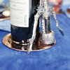 Sertodo Napa Round Bottle Coasters, Hammered Copper, 5.5" Diameter, Copper, Set