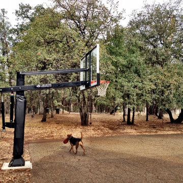 Keith P's Pro Dunk Diamond Basketball System on a 30x60 in Redding, CA