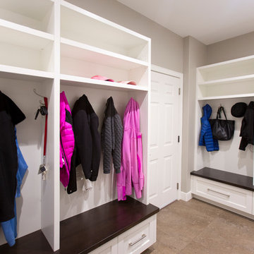 Modern Shaker Style Mudroom