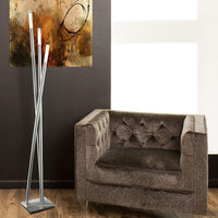 Icicle Modern Floor Lamp, Antique Metal, Stainless Steel