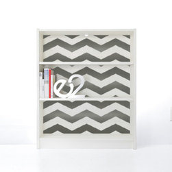 PANYL Brushed Aluminum Chevrons for IKEA BILLY - Home Decor