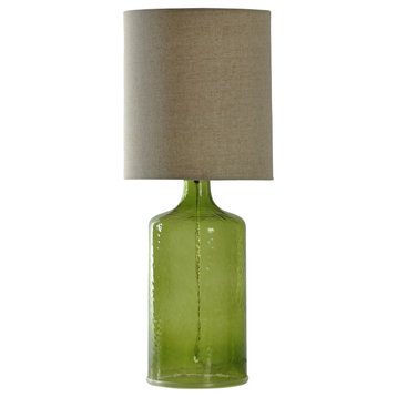 Seaglass Table Lamp, Green