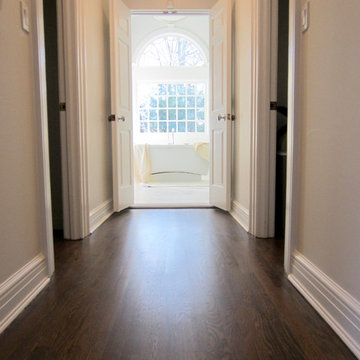 LAUREL HOLLOW RESTORATION: CUSTOM JACOBEAN/GREY BLEND AND BONA TRAFFIC HD SATIN