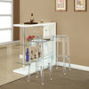Modern Contemporary Dining Kitchen Bar Stool Clear