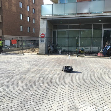 Upper Deck Construction & Consulting - commercial Interlocking brick paver drive