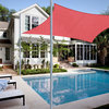 Yescom 1 pack 10'x13' Rectangle Sun Shade Sail Canopy Red 97%UV Outdoor Garden