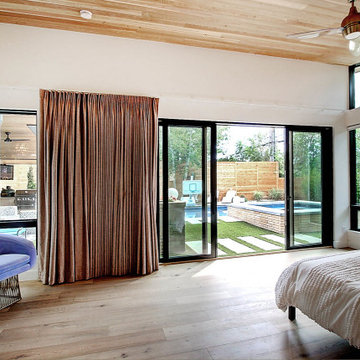 Glam Mid-Century Master Bed & Bath