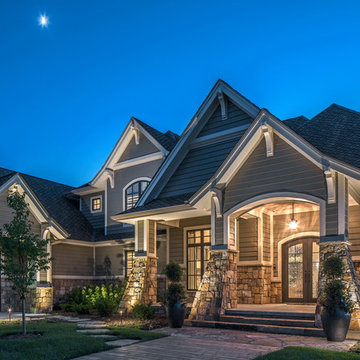 Scenic Estate | Front Entrance Lighting | Architectural Outdoor Security Lightin