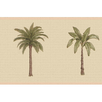 Palm Trees Peel and Stick Wallpaper Border 15'x7"