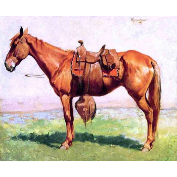 Frederic Remington A Cow Pony, 20"x25" Wall Decal