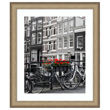 Amanti Art Elegant Brushed Bronze Nrw Photo Frame Opening 20x24 Matted To 16x20