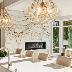 A Luxurious Open-Concept Kitchen - Pendant Lighting