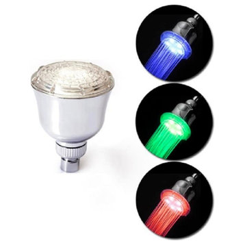 LED Shower Head with Three Lights LED Fixed Showerheads for Bathroom