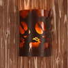Deer Printed Rustic Cabin and Lodge Wall Sconces