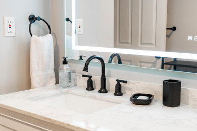 Bathroom - modern bathroom idea in Cleveland