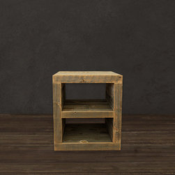 Reclaimed Wood Side Table, Night Stand, End Table - Side Tables And End Tables