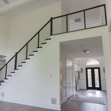 Project #50 | Geometric Staircase with Contrasting Tones