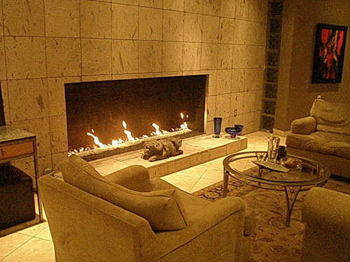 Fireplace Inside Walls