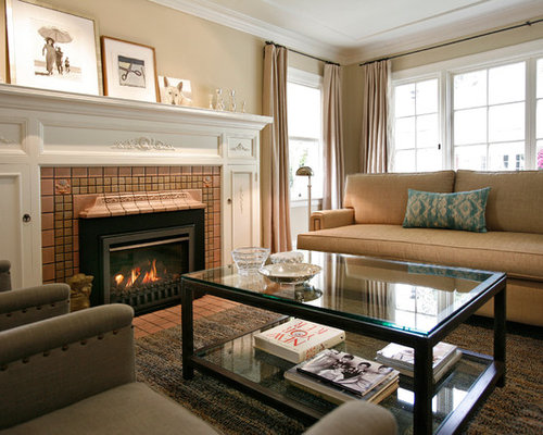 Beige Living Room | Houzz