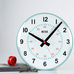 Modern Turquoise Clock - Wall Clocks