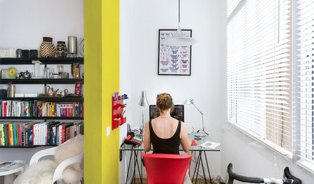 Casas Houzz: Un piso blanco con las más originales notas de color