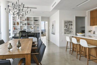 Beach style dining room photo in Vancouver