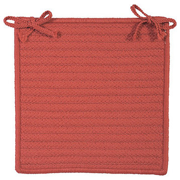 Colonial Mills Simply Home Solid Terracotta Chair Pad, Single